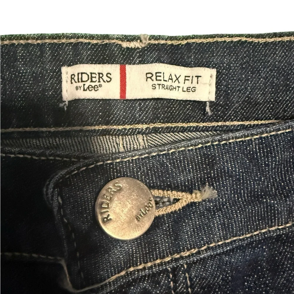 ❤️ Lee Women’s Relaxed Jeans in Dark Blue 16 P - Picture 2 of 5